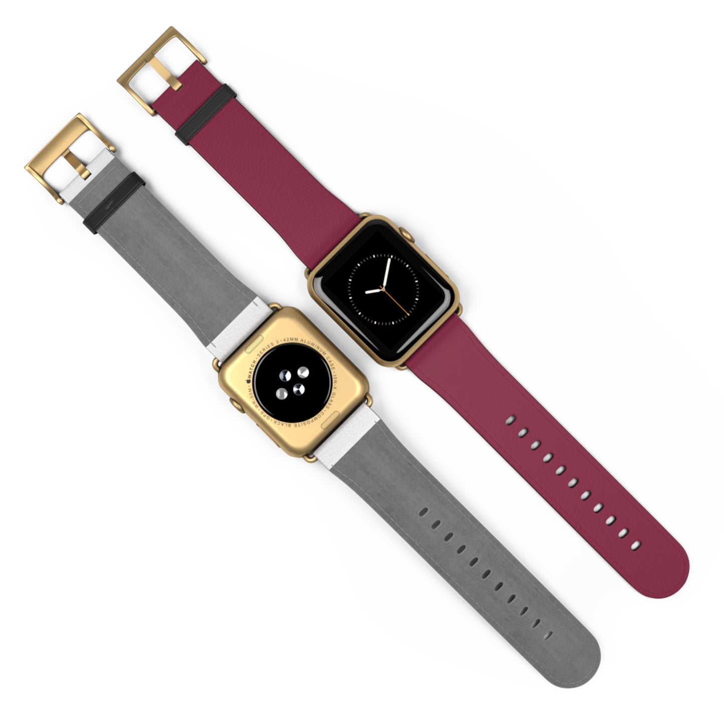 DARK BROWN APPLE® WATCH BAND- PANTONE® 208
