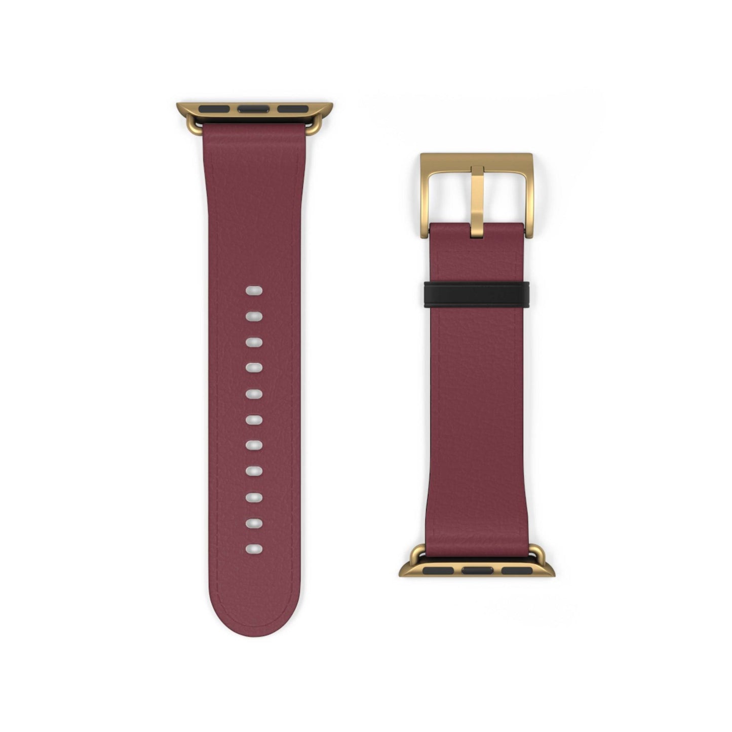 DARK BROWN APPLE® WATCH BAND- PANTONE® 195