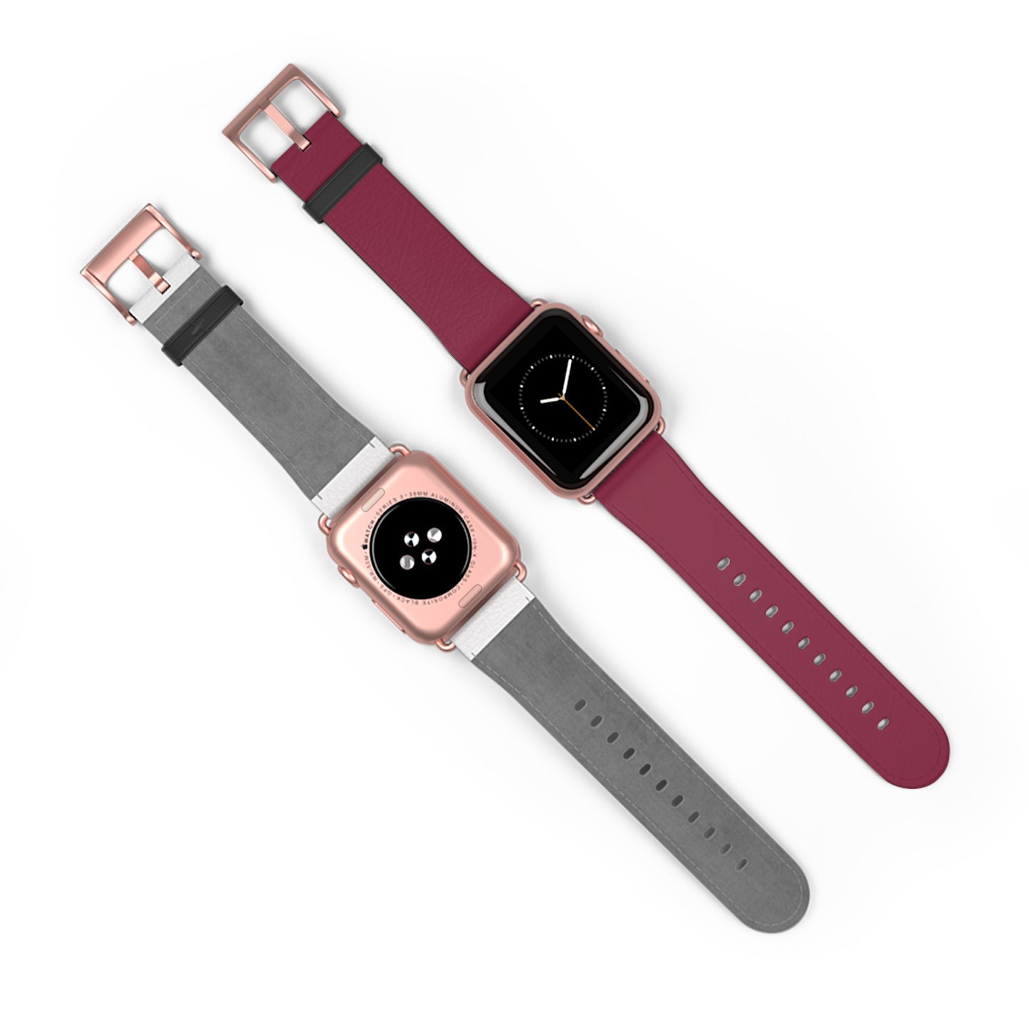 DARK BROWN APPLE® WATCH BAND- PANTONE® 208