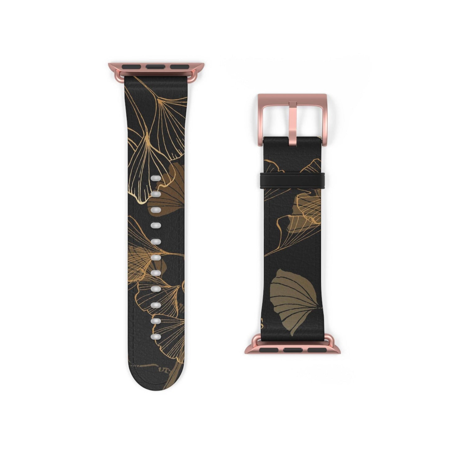 GINKO LEAVES JAPANESE INDIGO DESIGN APPLE® WATCH BAND