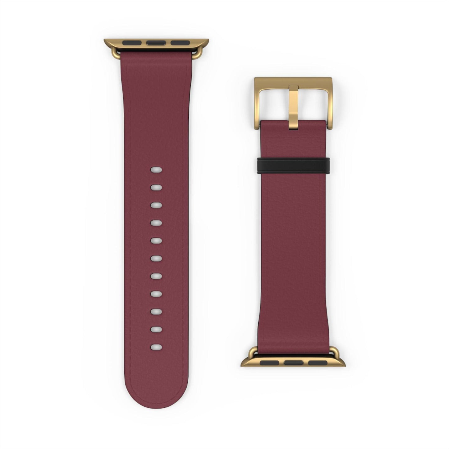 DARK BROWN APPLE® WATCH BAND- PANTONE® 195