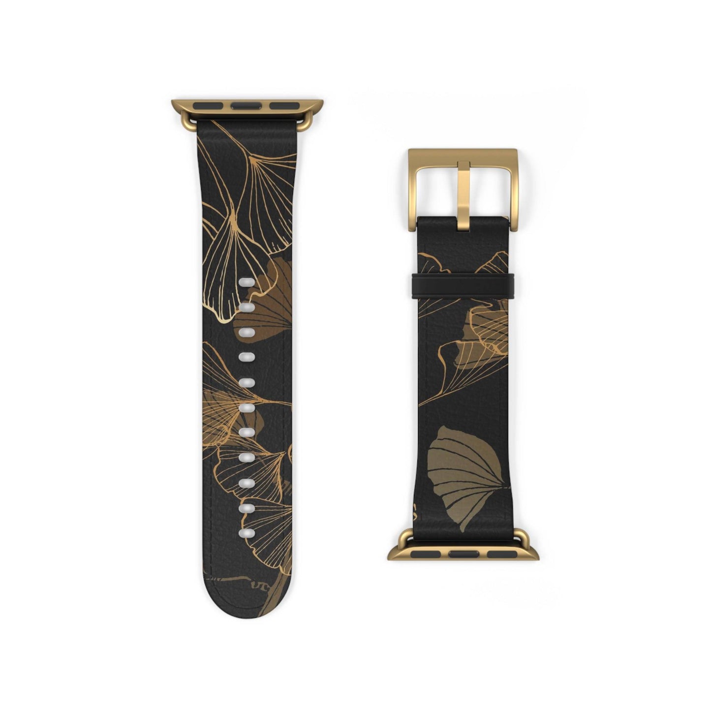 GINKO LEAVES JAPANESE INDIGO DESIGN APPLE® WATCH BAND