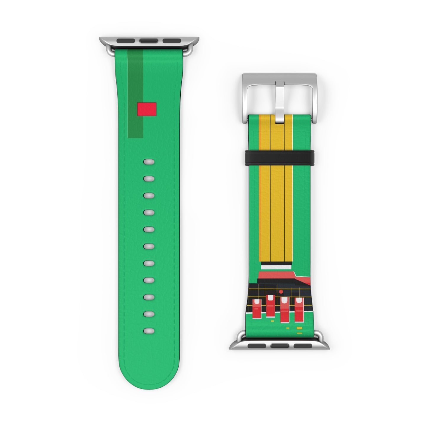 GREEN MODERN LINES APPLE® WATCH BAND