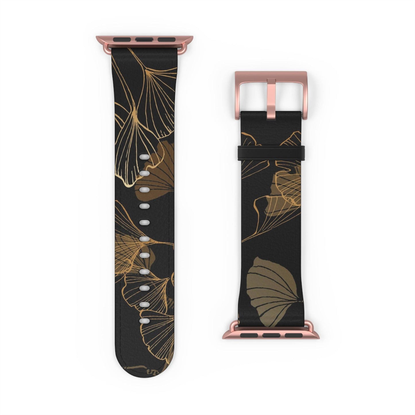 GINKO LEAVES JAPANESE INDIGO DESIGN APPLE® WATCH BAND