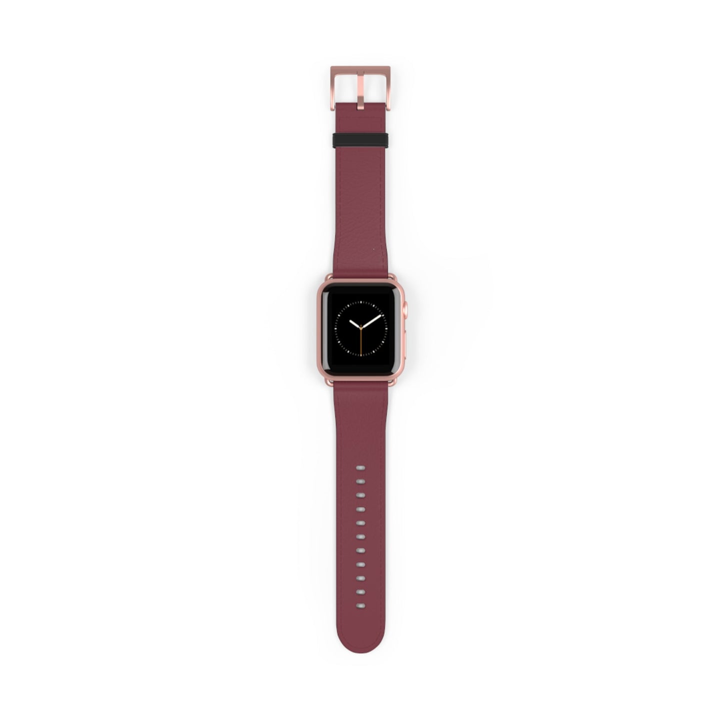 DARK BROWN APPLE® WATCH BAND- PANTONE® 195