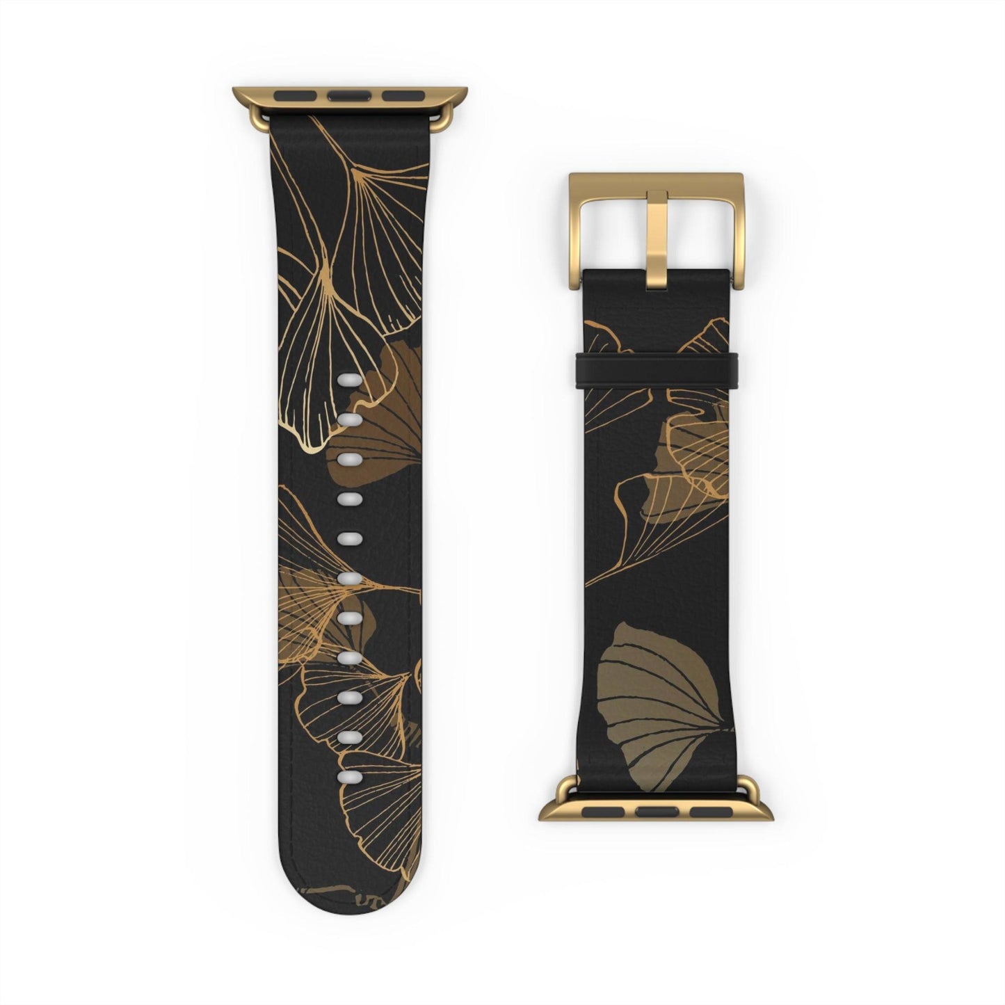 GINKO LEAVES JAPANESE INDIGO DESIGN APPLE® WATCH BAND