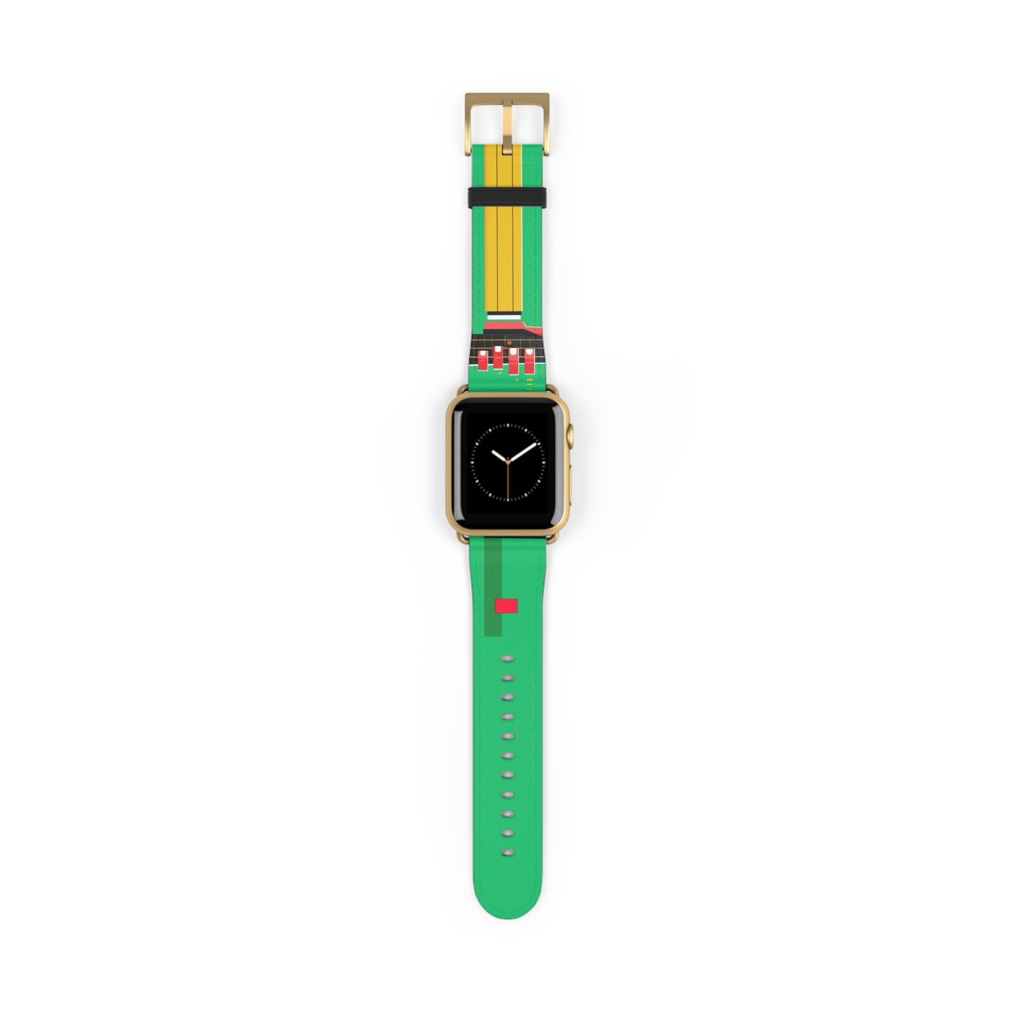 GREEN MODERN LINES APPLE® WATCH BAND