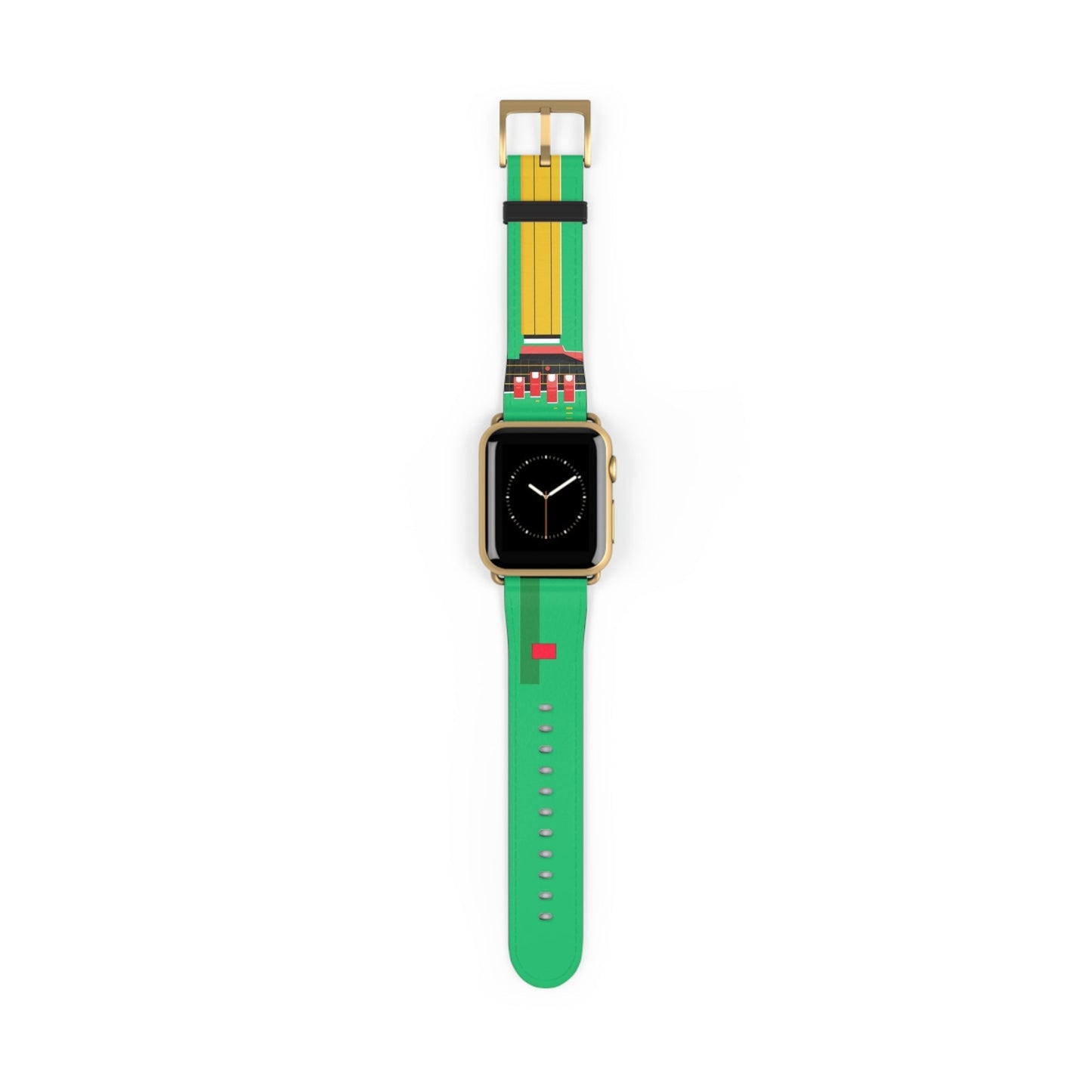 GREEN MODERN LINES APPLE® WATCH BAND