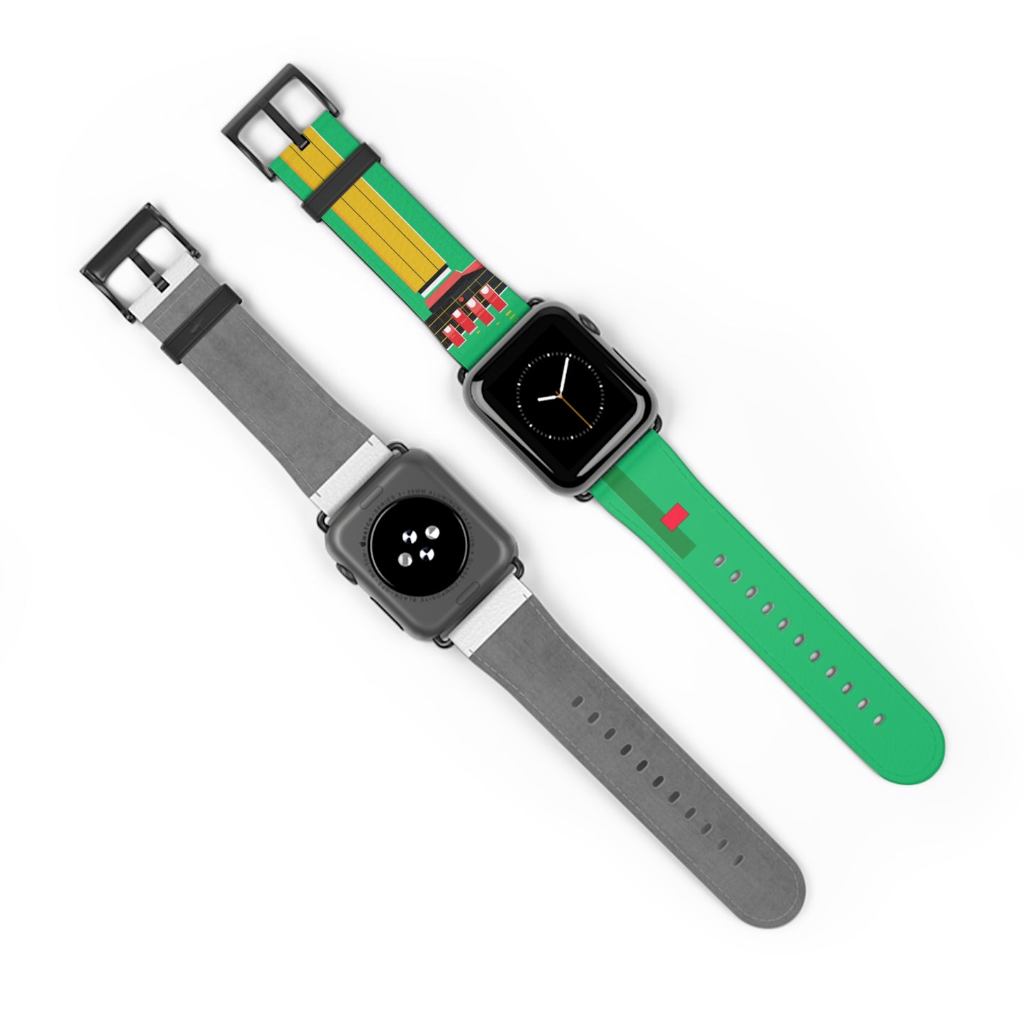 GREEN MODERN LINES APPLE® WATCH BAND