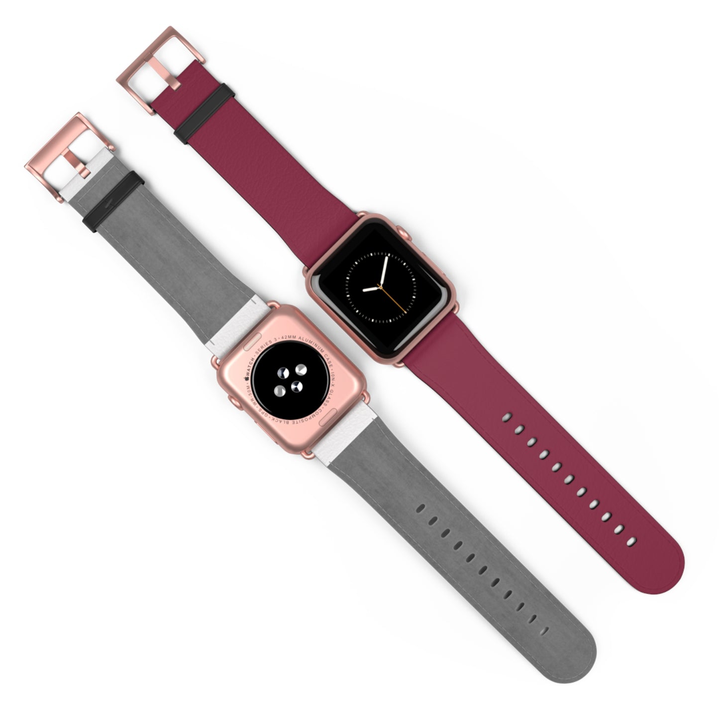 DARK BROWN APPLE® WATCH BAND- PANTONE® 208