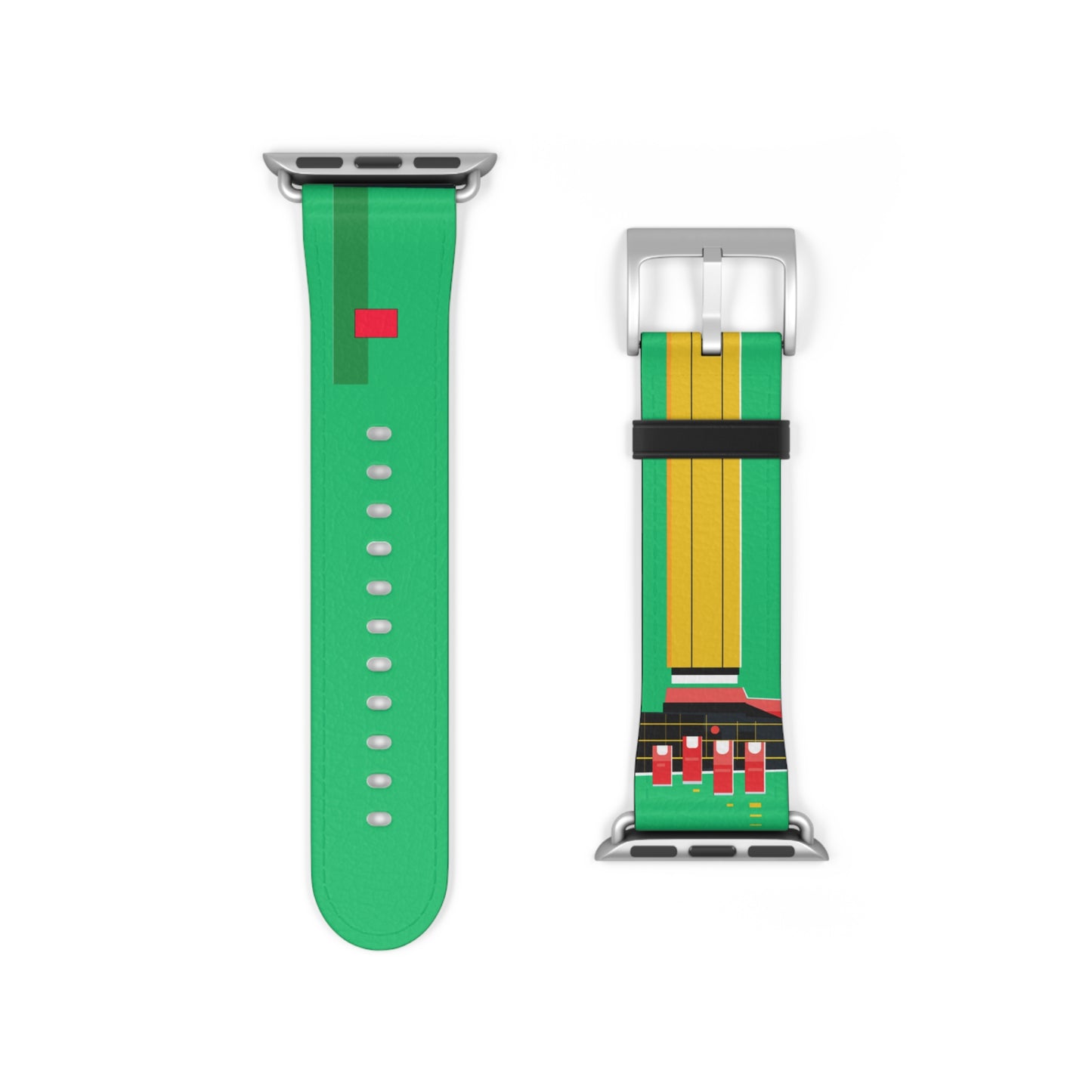 GREEN MODERN LINES APPLE® WATCH BAND