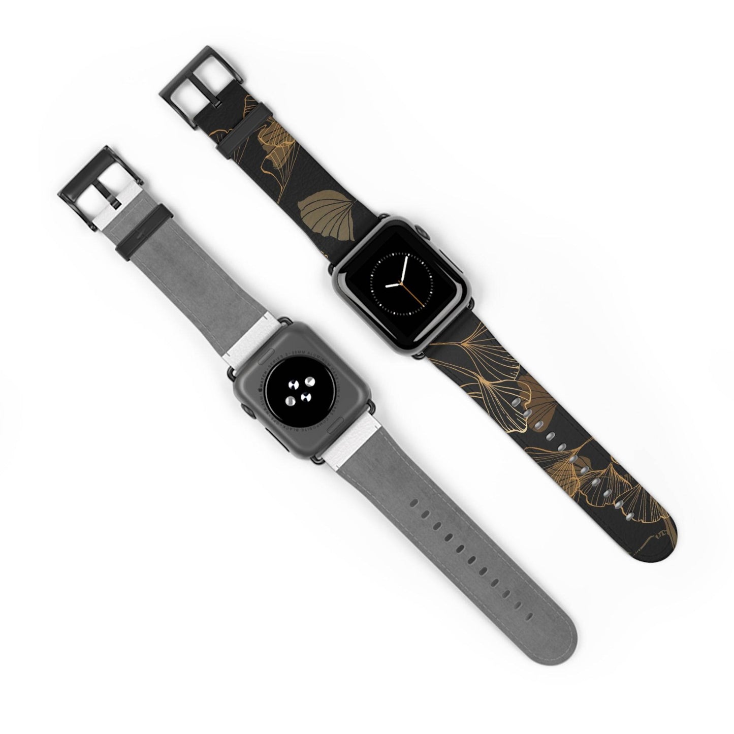 GINKO LEAVES JAPANESE INDIGO DESIGN APPLE® WATCH BAND