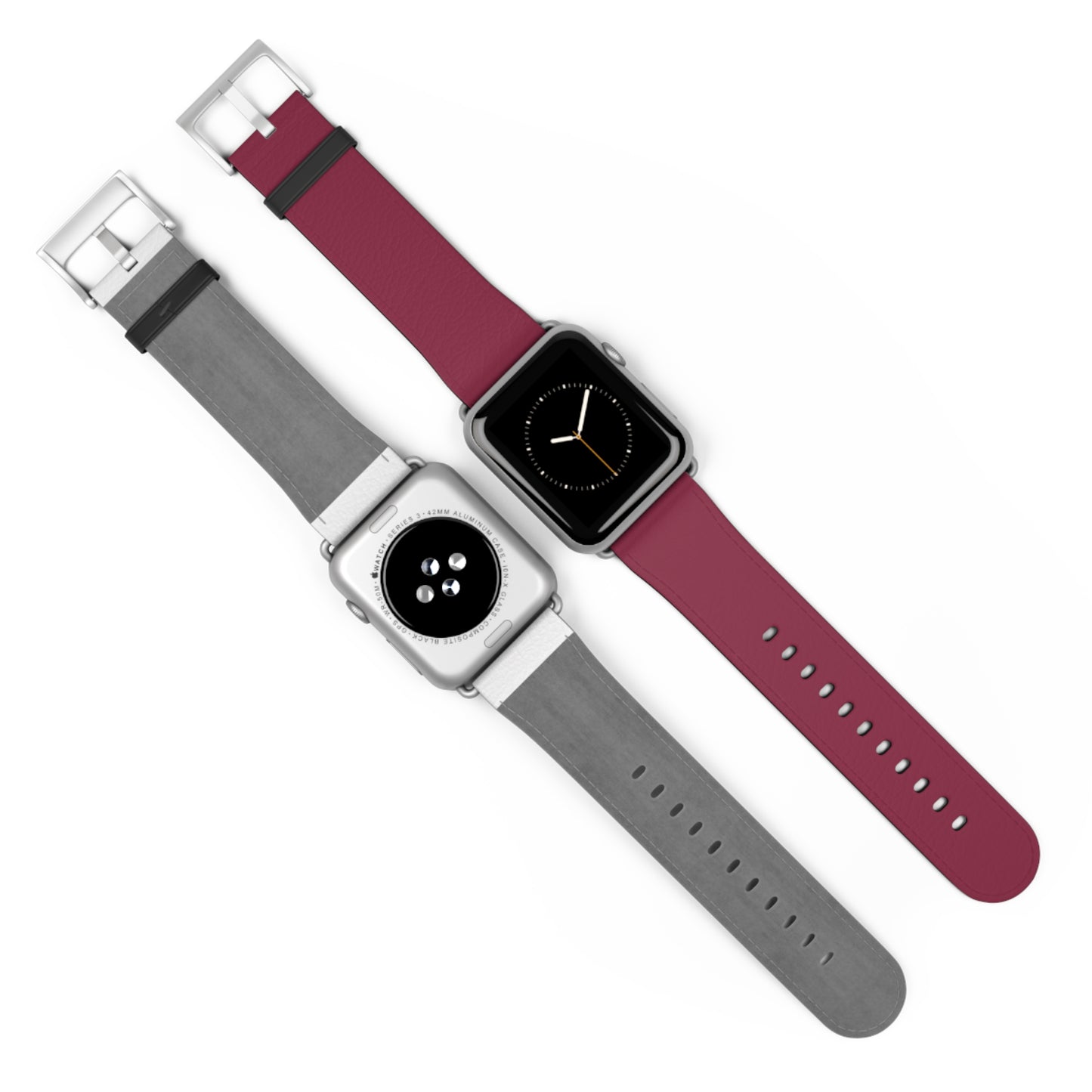 DARK BROWN APPLE® WATCH BAND- PANTONE® 208