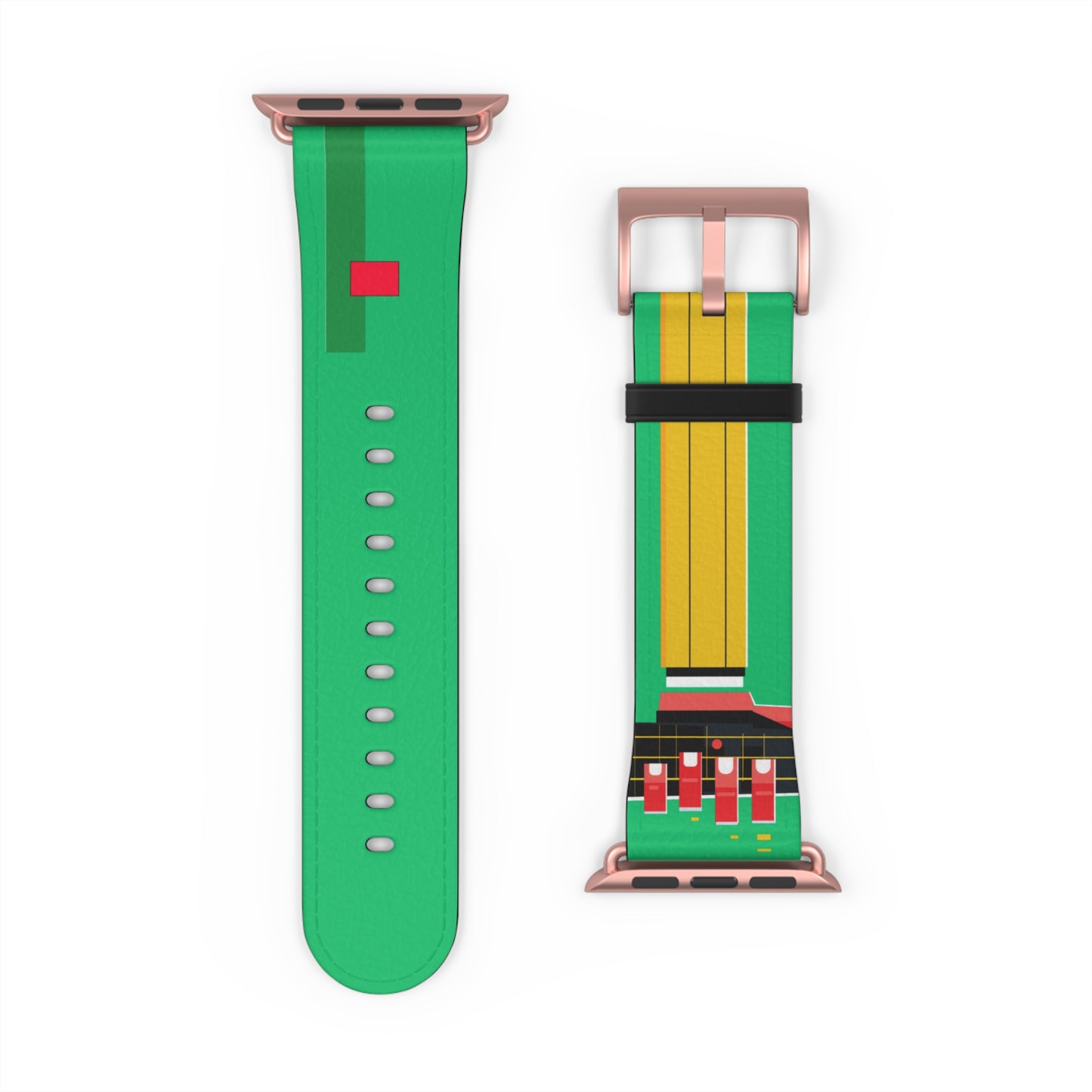 GREEN MODERN LINES APPLE® WATCH BAND