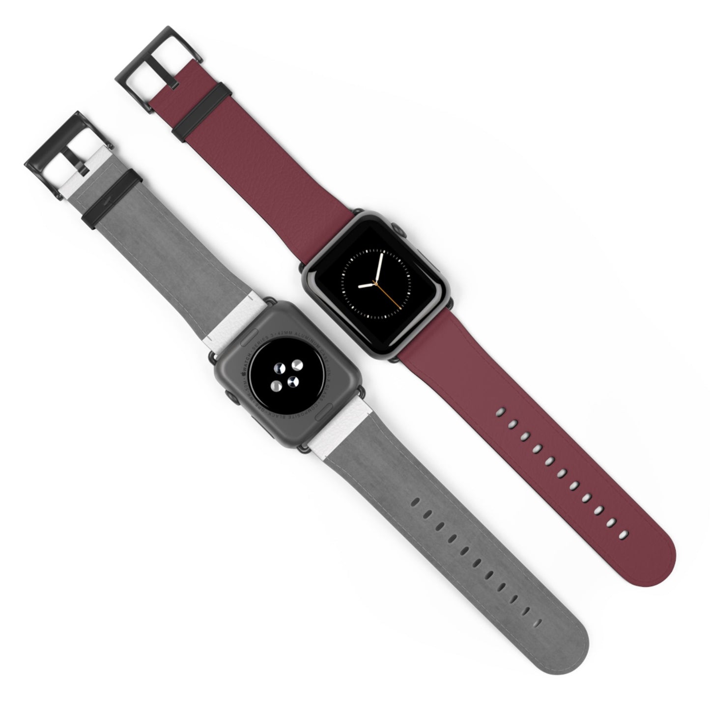 DARK BROWN APPLE® WATCH BAND- PANTONE® 195