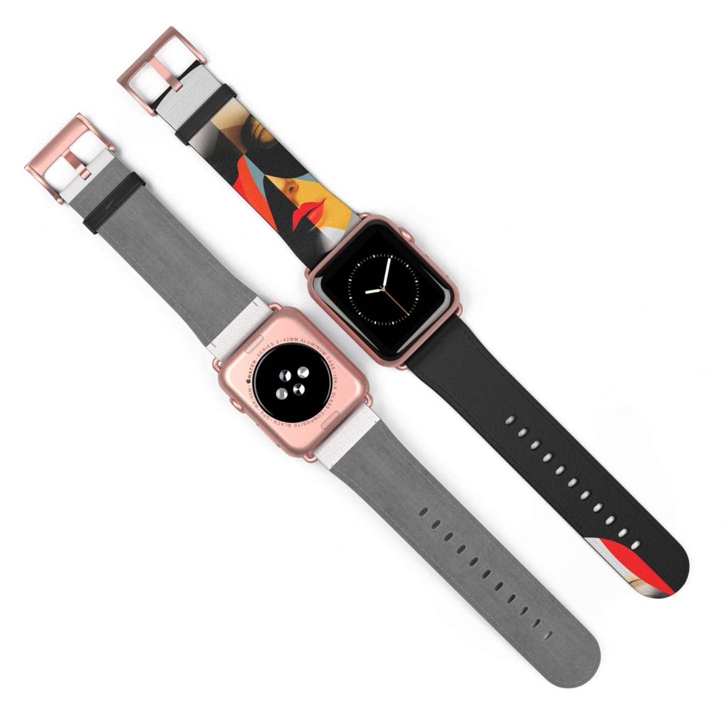BLACK & RED APPLE® WATCH BAND