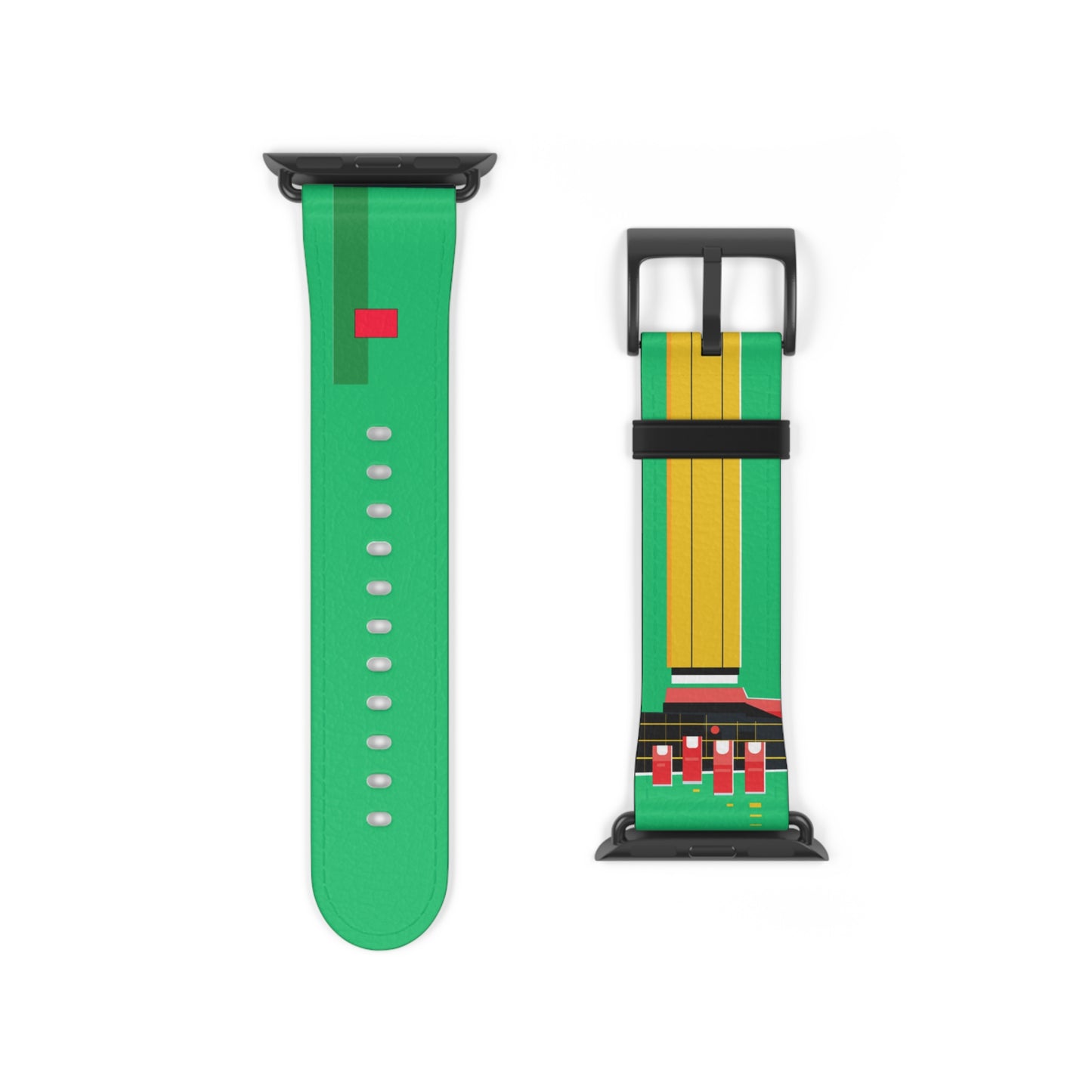 GREEN MODERN LINES APPLE® WATCH BAND