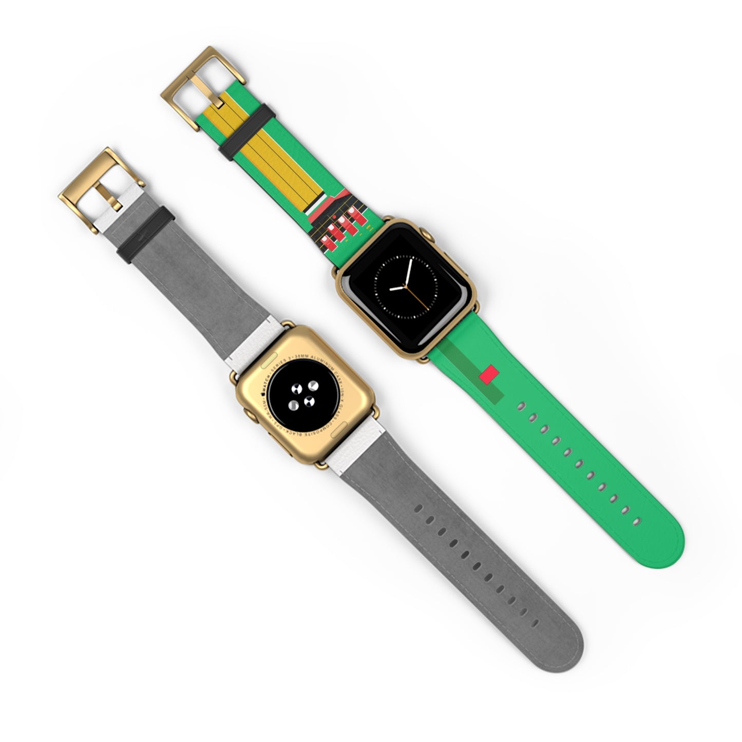 GREEN MODERN LINES APPLE® WATCH BAND
