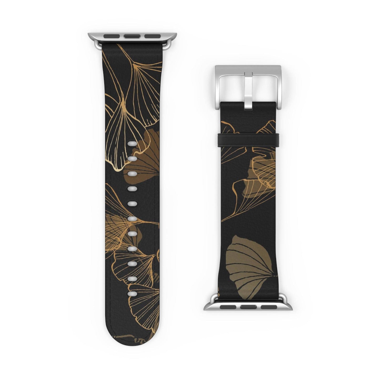 GINKO LEAVES JAPANESE INDIGO DESIGN APPLE® WATCH BAND