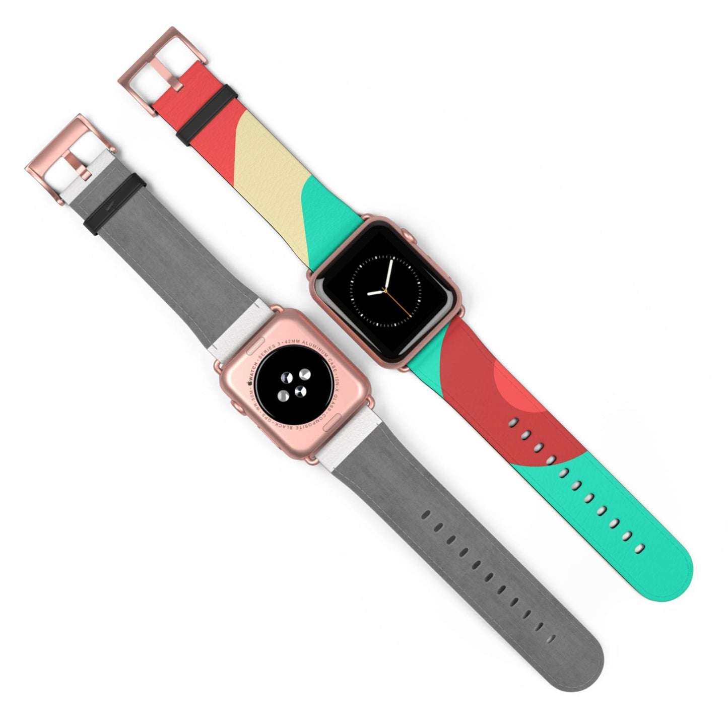 BLUE & RED APPLE® WATCH BAND