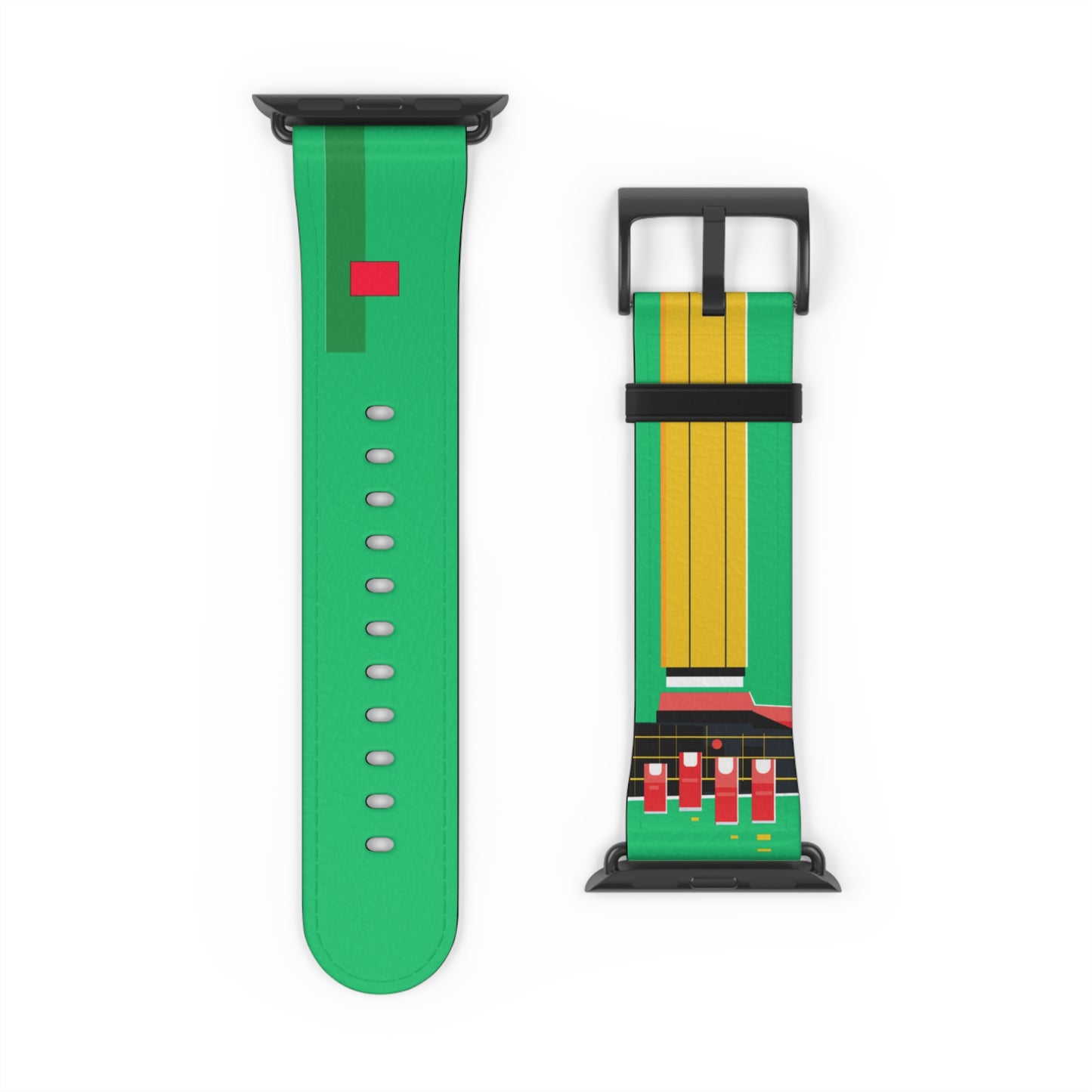 GREEN MODERN LINES APPLE® WATCH BAND
