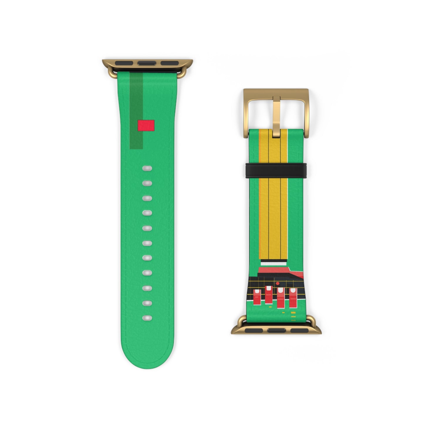 GREEN MODERN LINES APPLE® WATCH BAND
