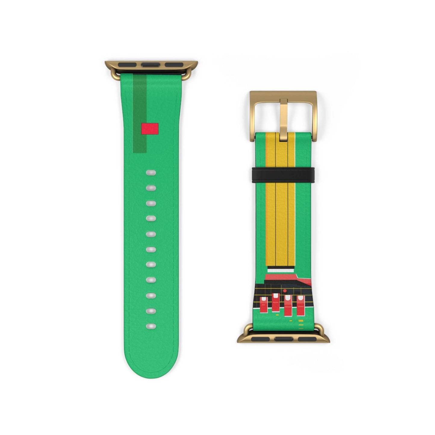 GREEN MODERN LINES APPLE® WATCH BAND