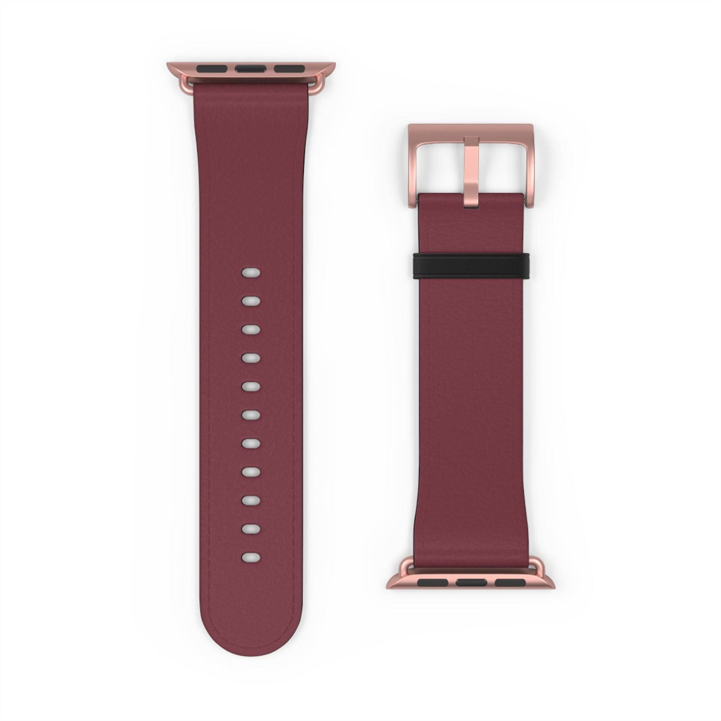 DARK BROWN APPLE® WATCH BAND- PANTONE® 195
