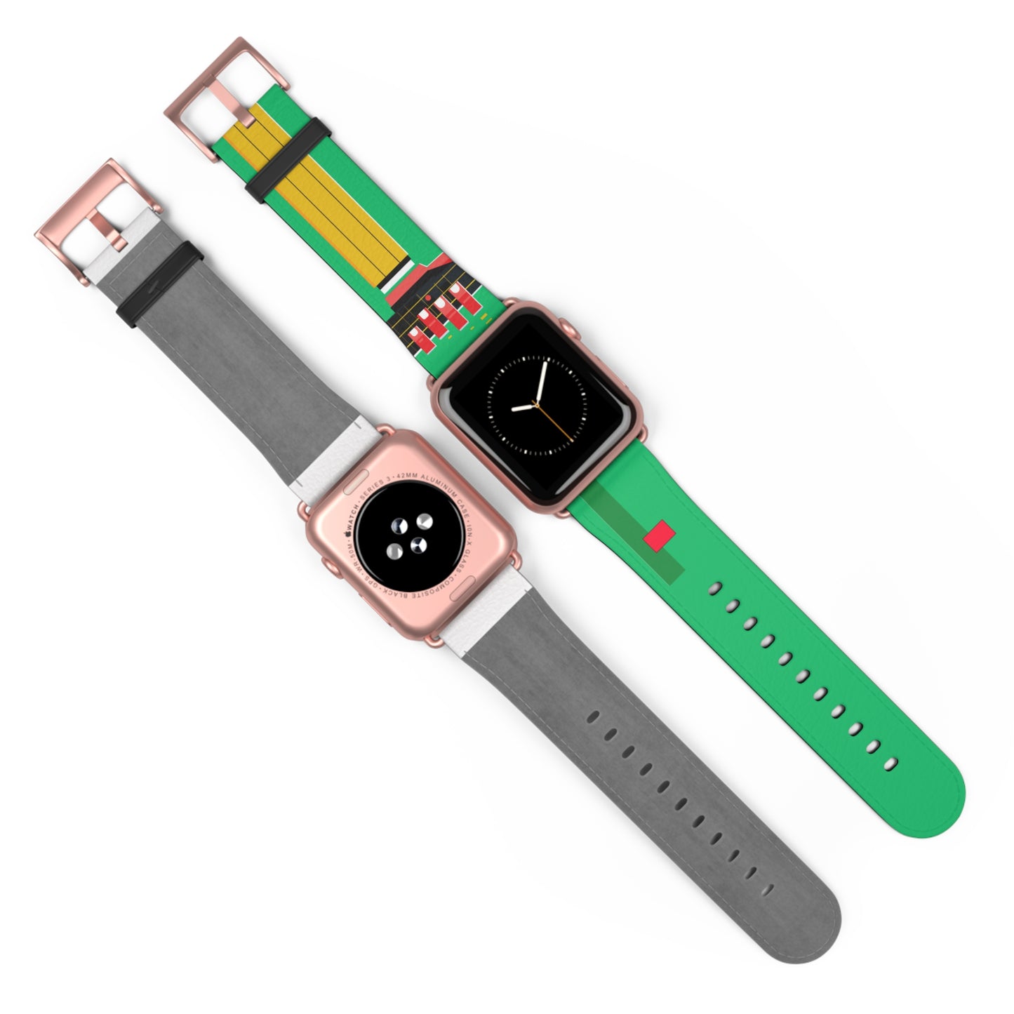 GREEN MODERN LINES APPLE® WATCH BAND