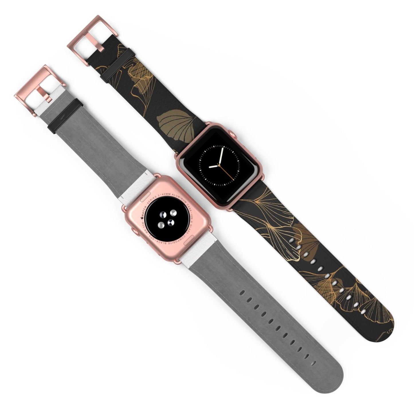 GINKO LEAVES JAPANESE INDIGO DESIGN APPLE® WATCH BAND