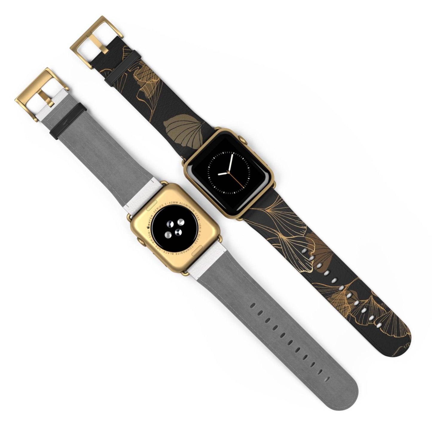 GINKO LEAVES JAPANESE INDIGO DESIGN APPLE® WATCH BAND
