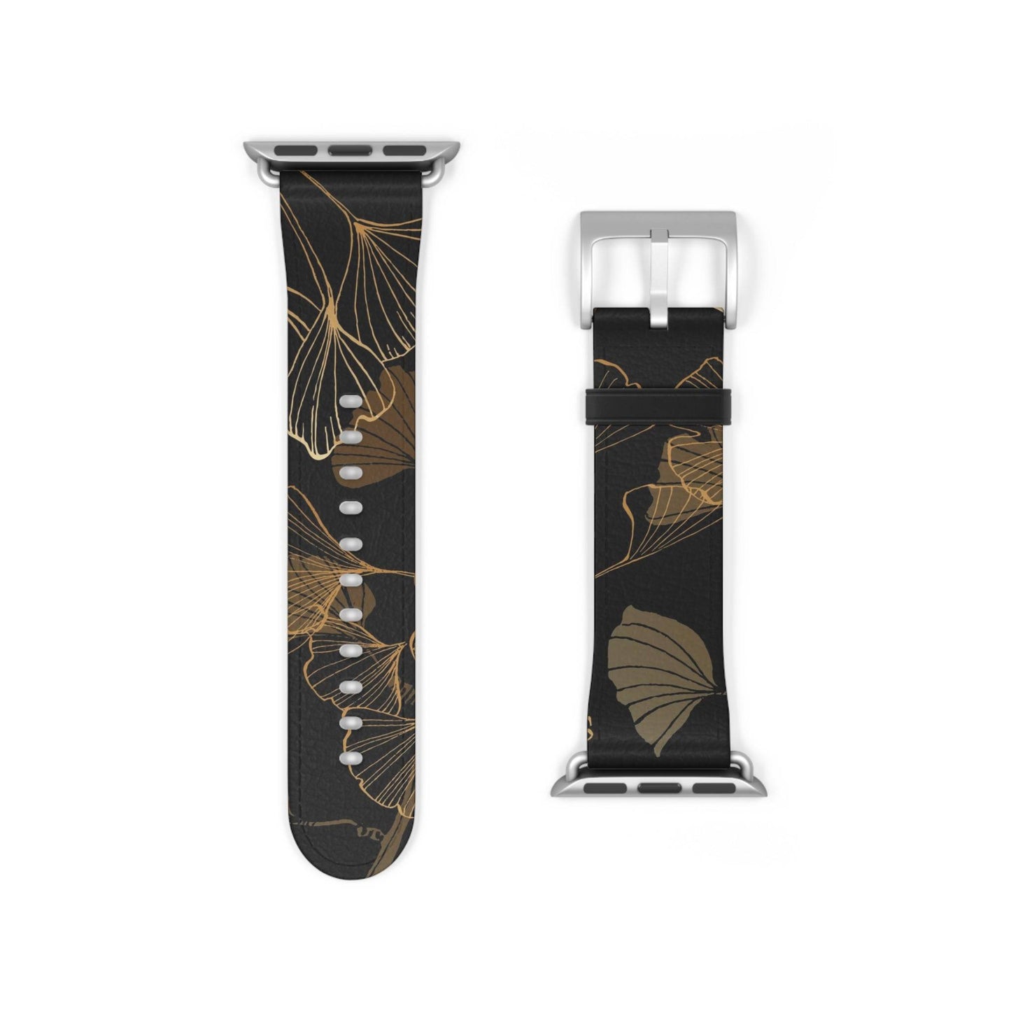 GINKO LEAVES JAPANESE INDIGO DESIGN APPLE® WATCH BAND