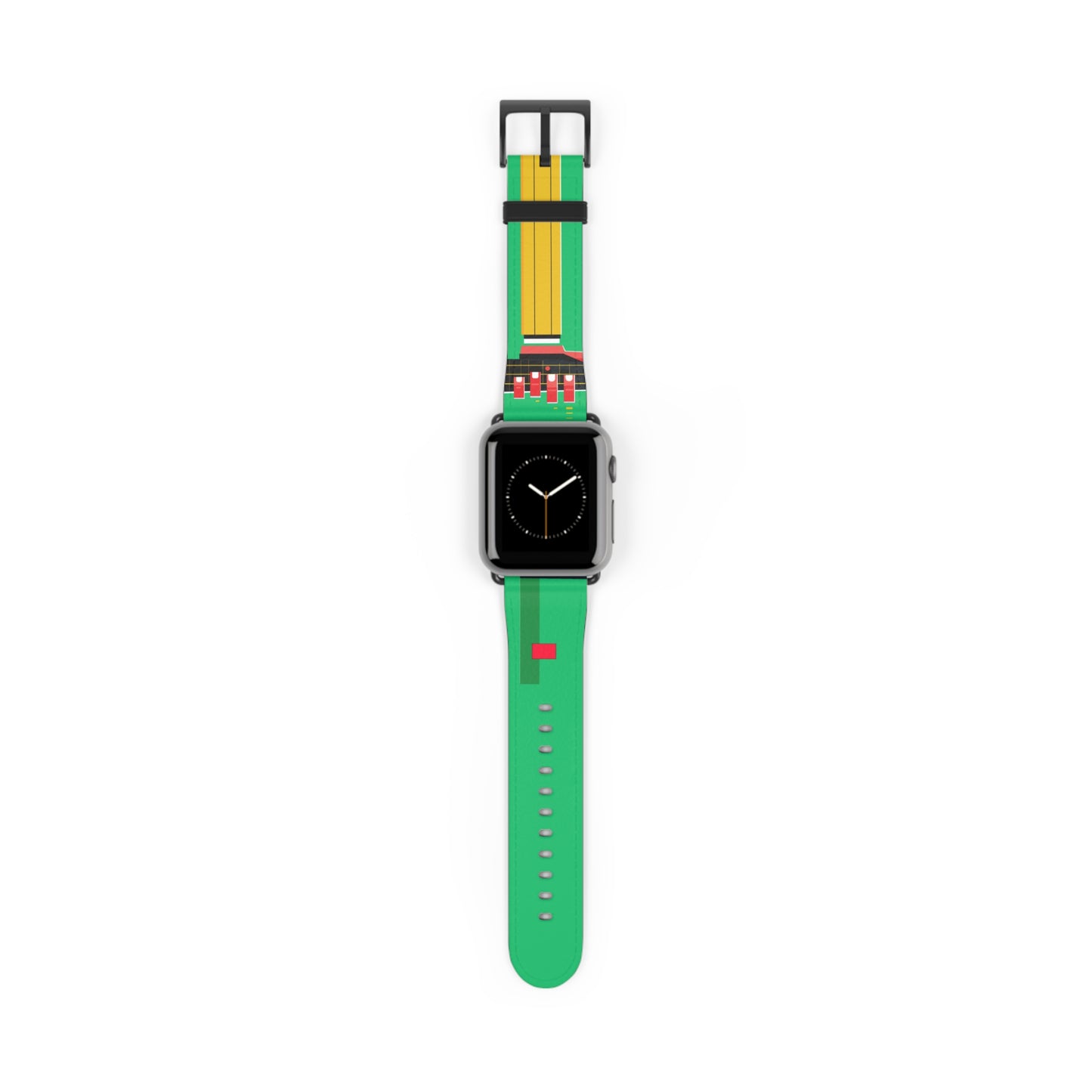 GREEN MODERN LINES APPLE® WATCH BAND