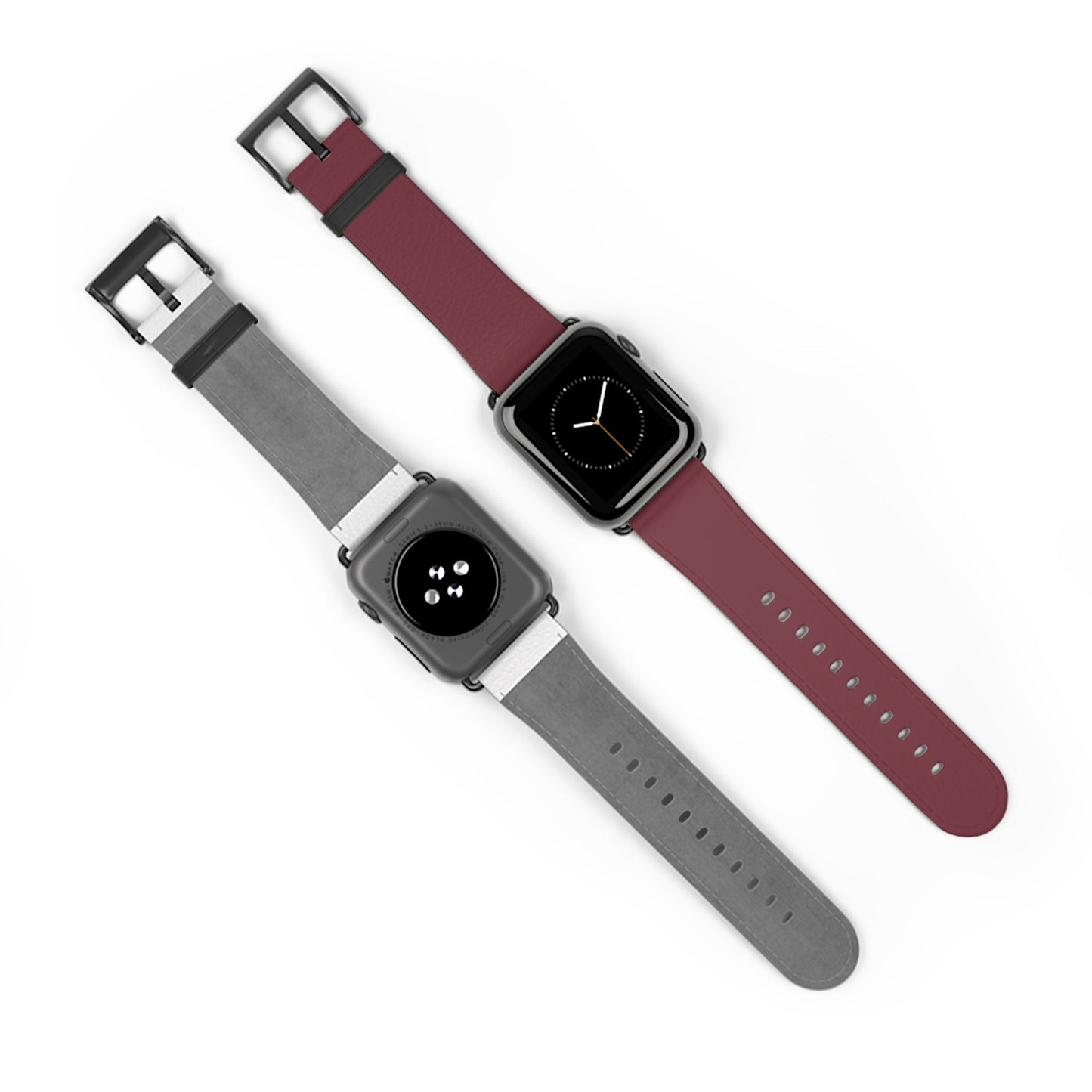 DARK BROWN APPLE® WATCH BAND- PANTONE® 195
