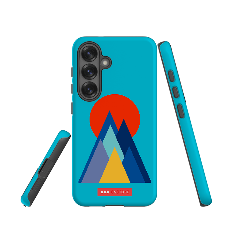 Double Layer Protection Blue Modern Samsung Galaxy Case