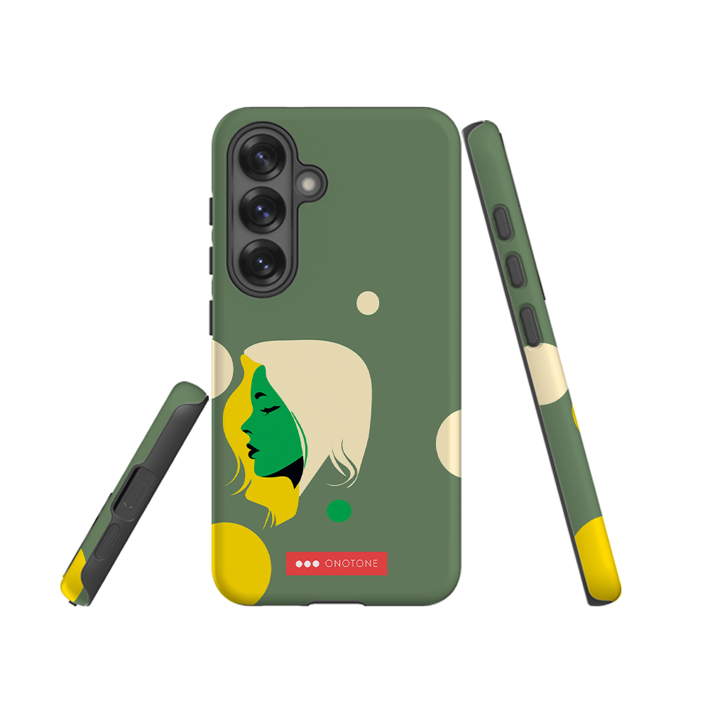 Double Layer Protection Green Modern Samsung Galaxy Case