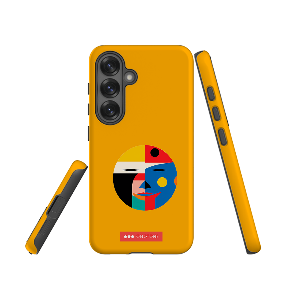 Double Layer Protection Modern Yellow Samsung Galaxy Case