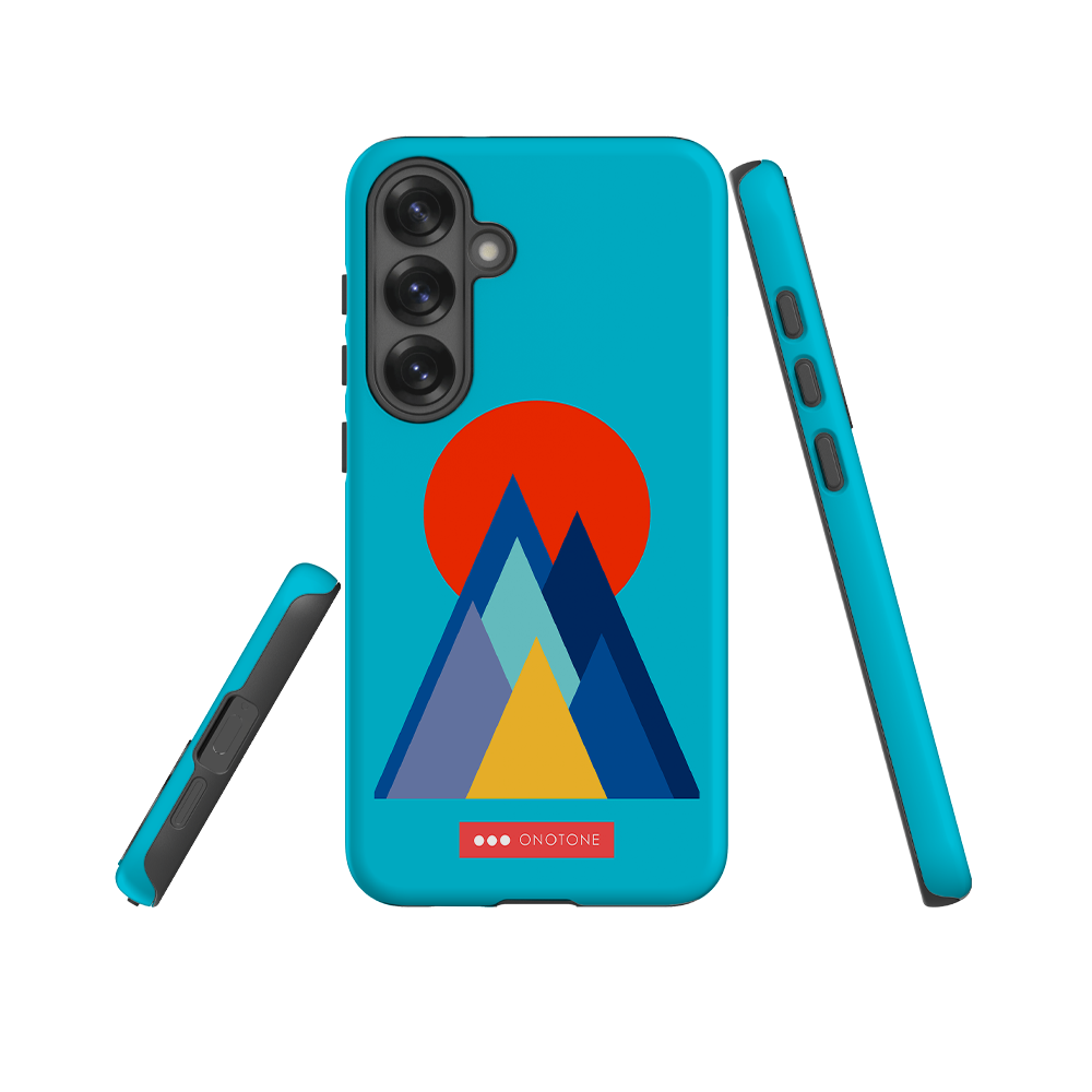 Double Layer Protection Blue Modern Samsung Galaxy Case