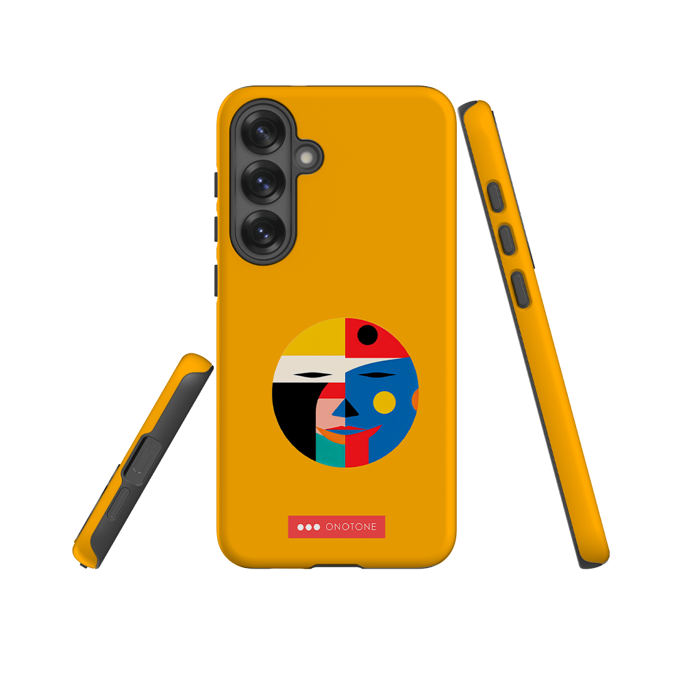 Double Layer Protection Modern Yellow Samsung Galaxy Case