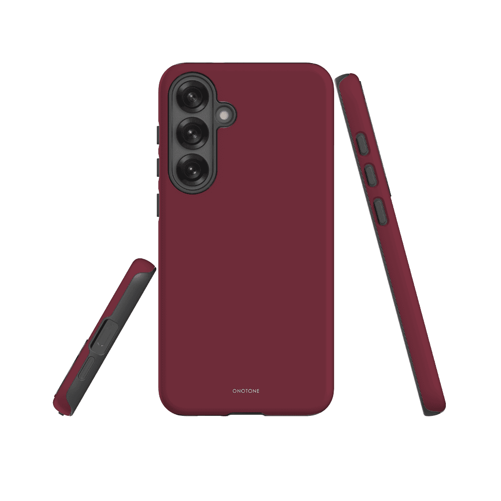SOLID COLOR Burgundy SAMSUNG GALAXY CASE - PANTONE® 195 INSPIRED