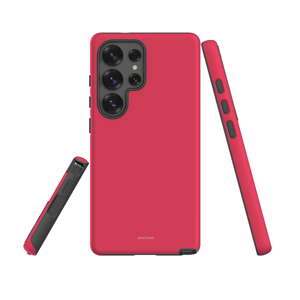 Solid Color Red Samsung Galaxy Case - Pantone® 198
