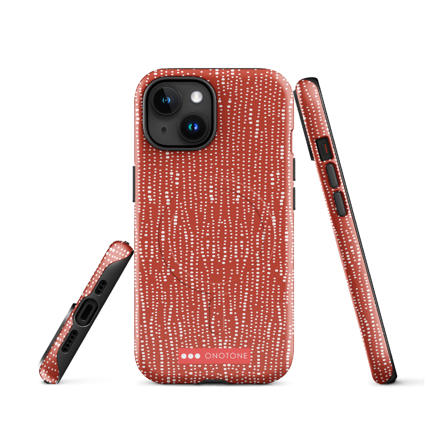Japanese design indigo iPhone® Case with dotted patterns