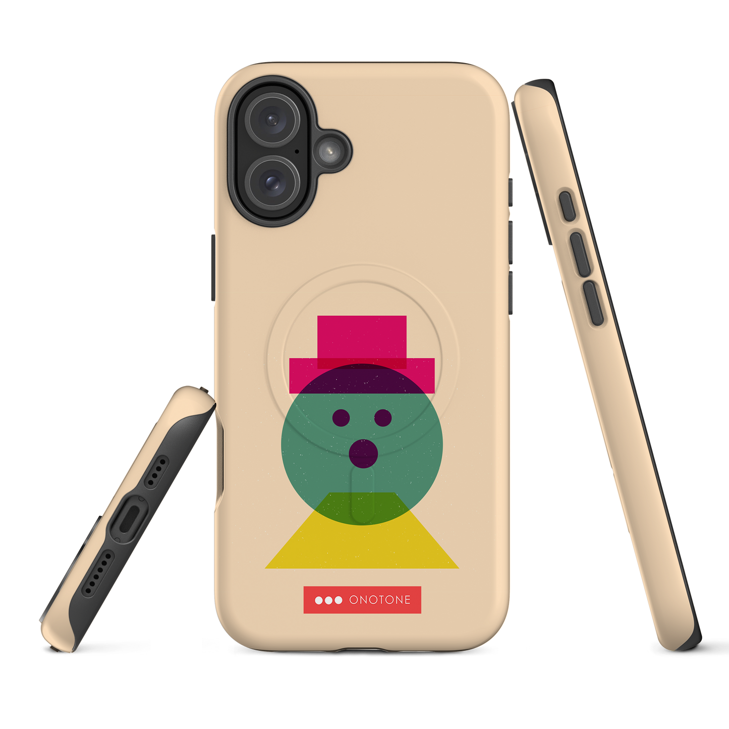 Dual Layer beige modern iPhone® Case