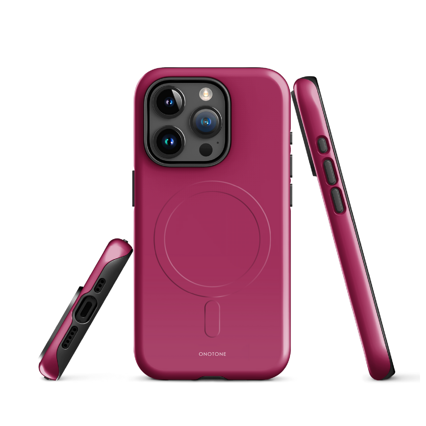 Solid Color pink iPhone® Case - Pantone® 220