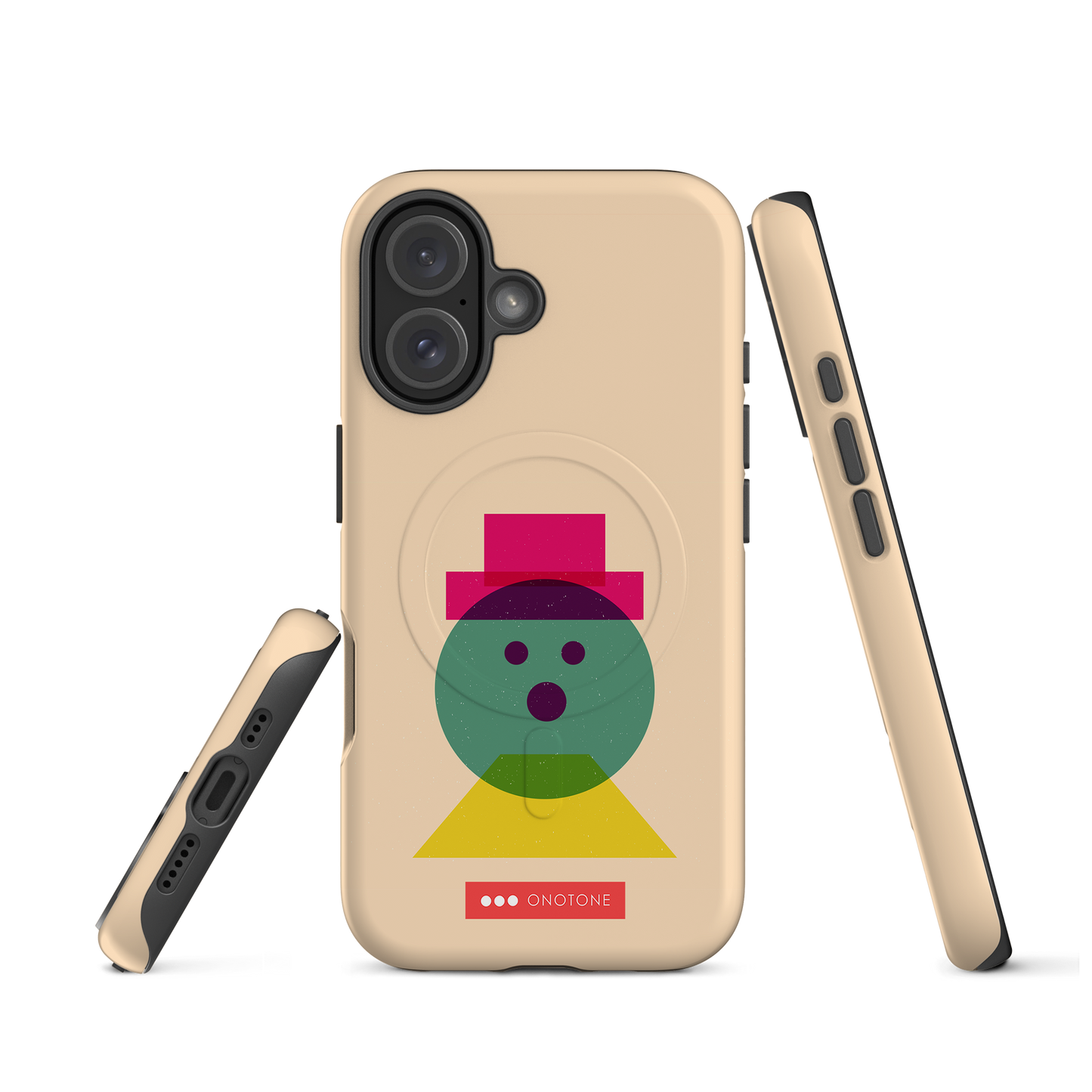 Dual Layer beige modern iPhone® Case
