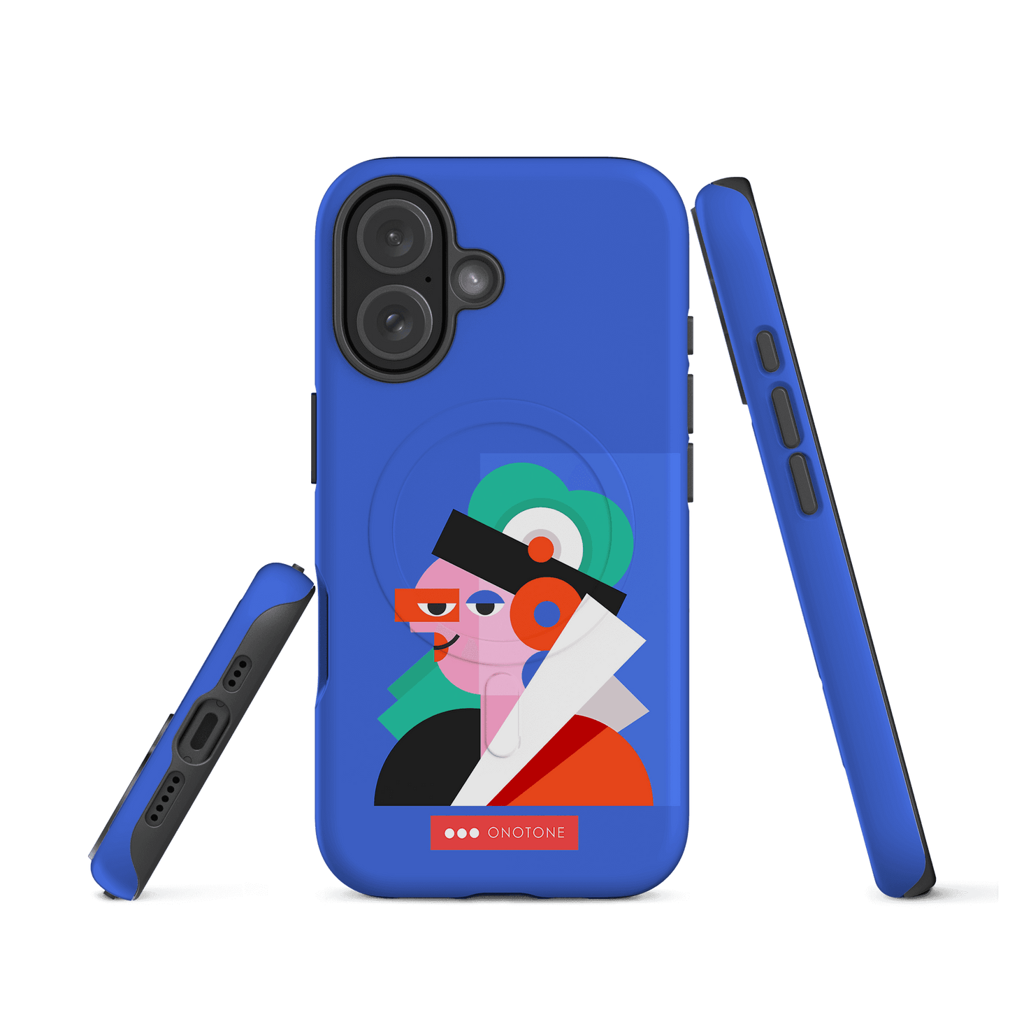 Dual Layer blue modern iPhone® Case ( MD-4071)