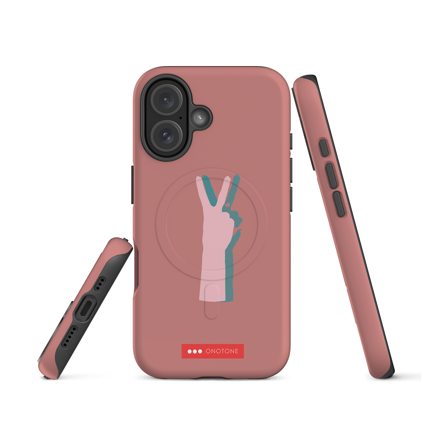 Dual Layer peace out modern iPhone® Case ( MD-1505)