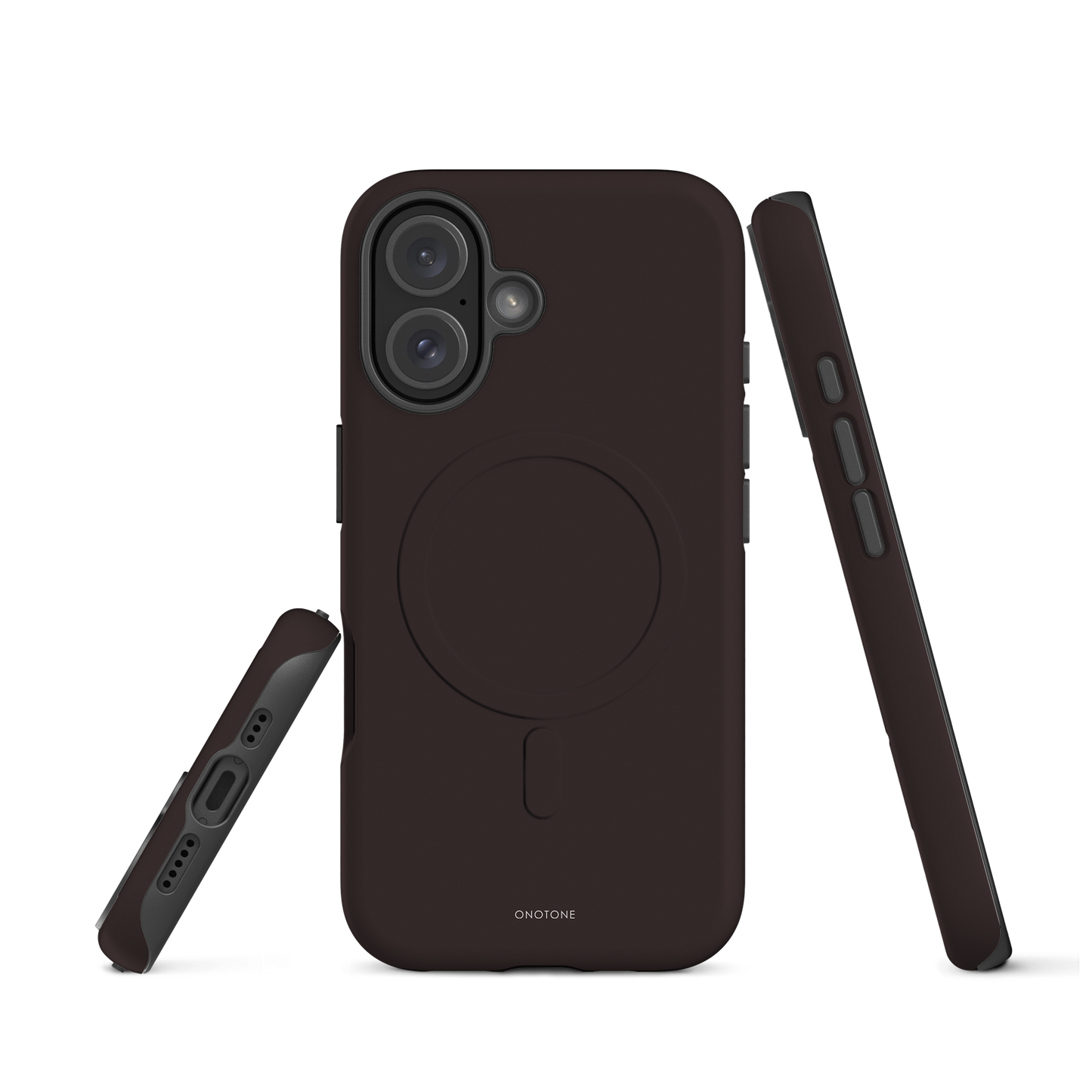 BROWN MINIMALIST IPHONE® CASE - PANTONE® CHOCOLATE TORTE