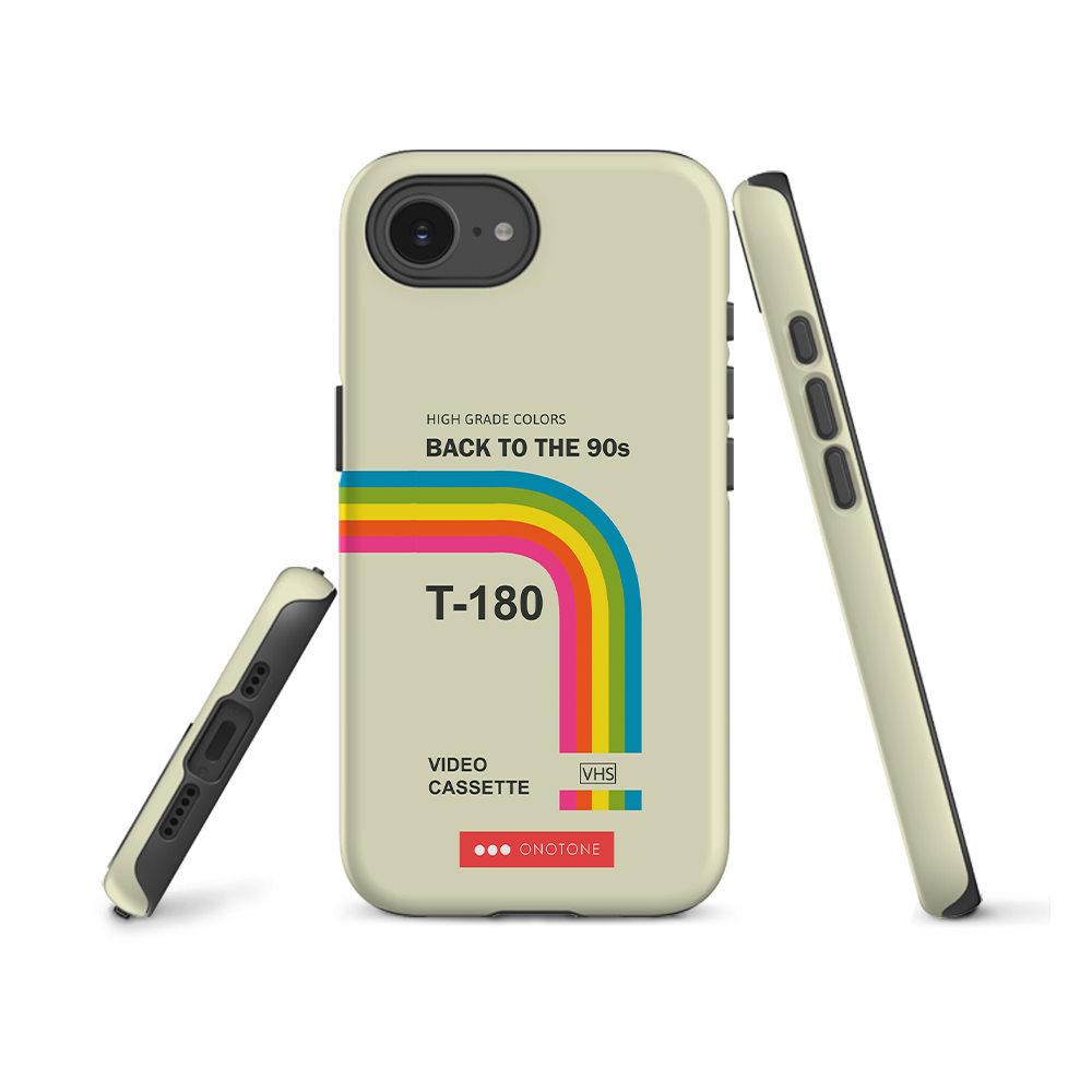 Dual Layer back to 90s VHS modern iPhone® Case
