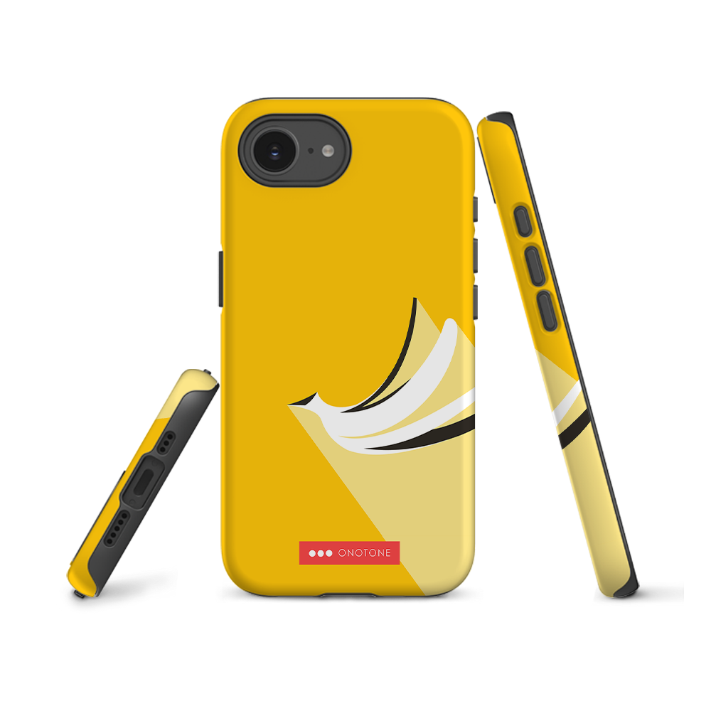 Dual Layer yellow modern iPhone® Case